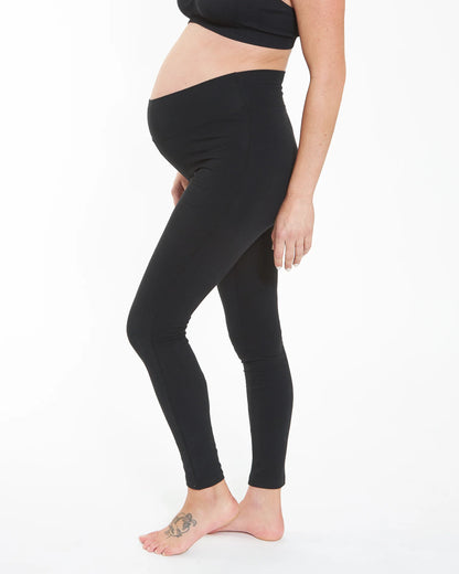 Ripe Maternity Organic Essential Leggings (Black, Small)