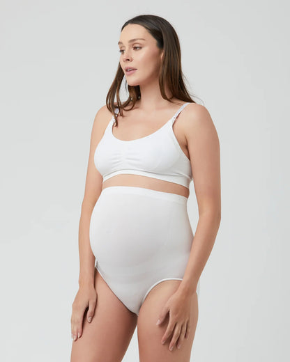 Ripe Maternity Seamless Nursing Bra (White, Large)
