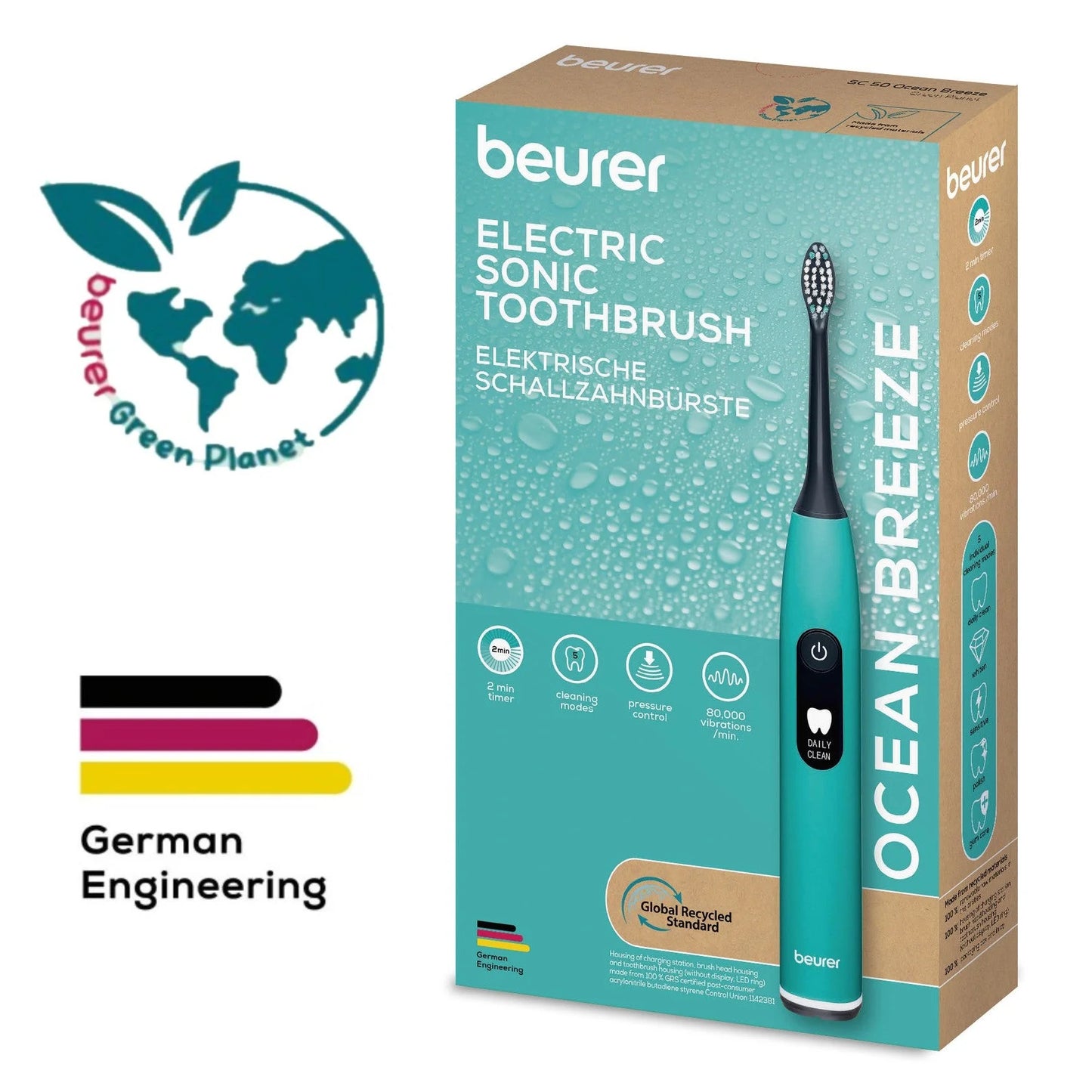 Beurer SC 50 Electric Toothbrush (Ocean Breeze)