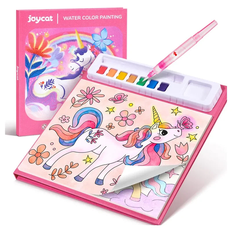 JoyCat New Unicorn Watercolor Painting Book – Magical Pony