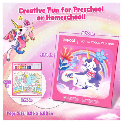 JoyCat New Unicorn Watercolor Painting Book – Magical Pony