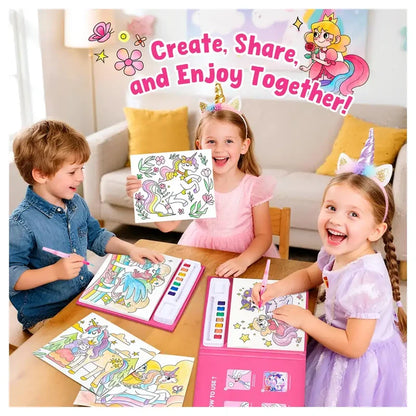 JoyCat New Unicorn Watercolor Painting Book – Magical Pony