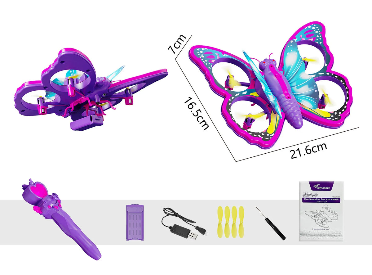 Sky Driffz Butterfly RC Drone 4D-V40 – 2.4G RC Butterfly Aircraft