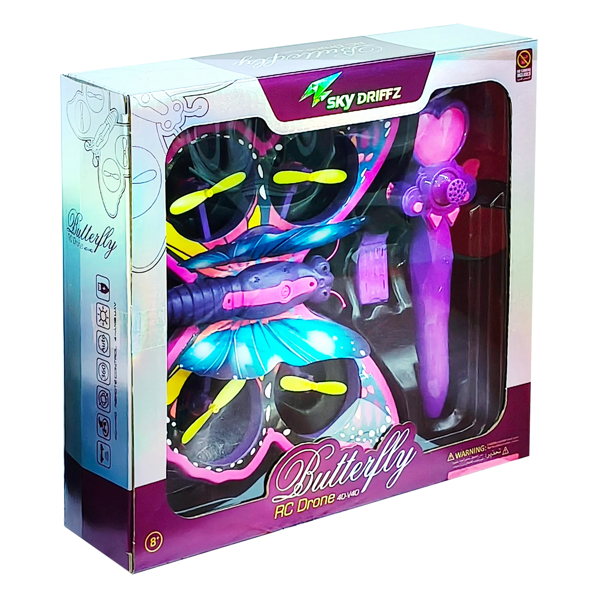 Sky Driffz Butterfly RC Drone 4D-V40 – 2.4G RC Butterfly Aircraft