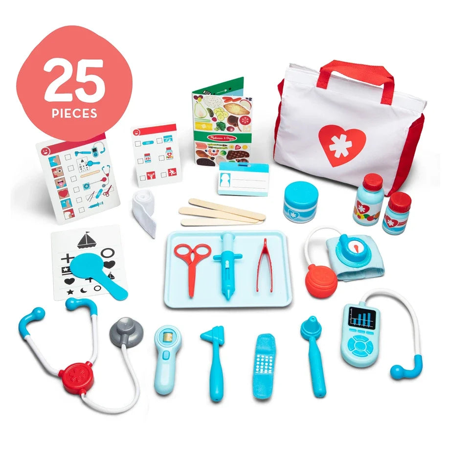 Melissa & Doug - Get Well Doctor's Kit Play Set - 25 Pcs - Multicolor