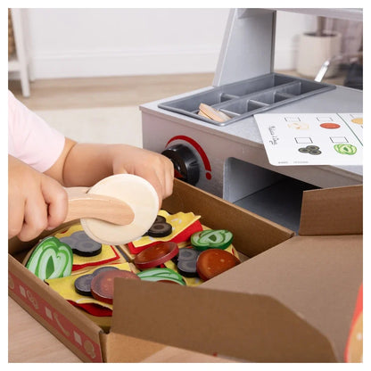 Melissa & Doug - Top & Bake Pizza Counter - 34 Pcs - Multicolor