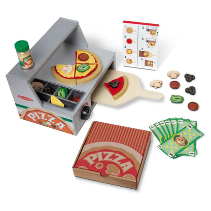 Melissa & Doug - Top & Bake Pizza Counter - 34 Pcs - Multicolor