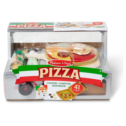 Melissa & Doug - Top & Bake Pizza Counter - 34 Pcs - Multicolor
