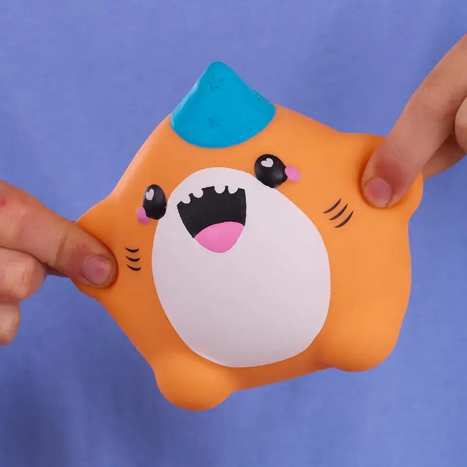 Smooshzees - Cutezees Sandi Shark Super Soft Cuddly & Squishy Toy - Orange