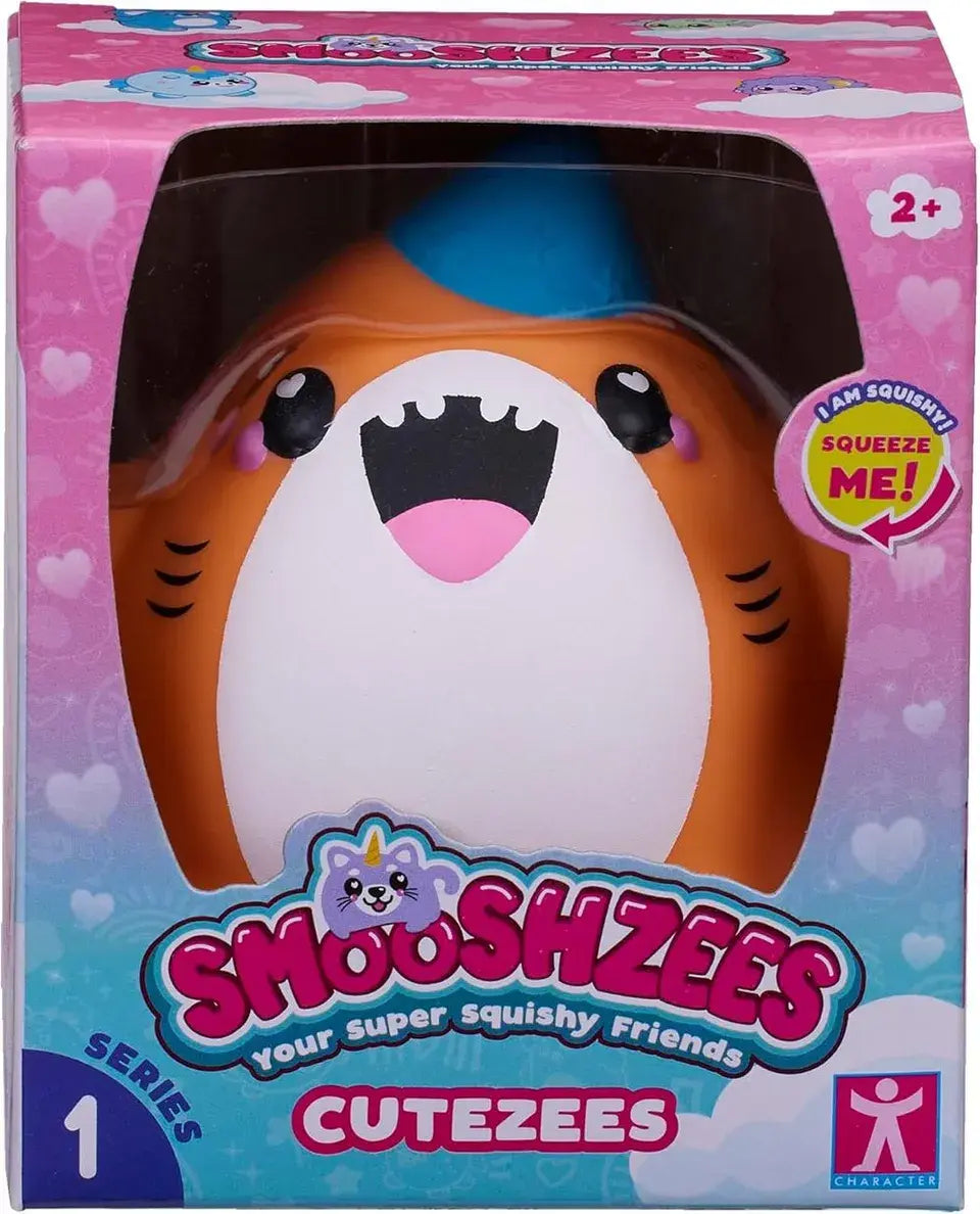 Smooshzees - Cutezees Sandi Shark Super Soft Cuddly & Squishy Toy - Orange
