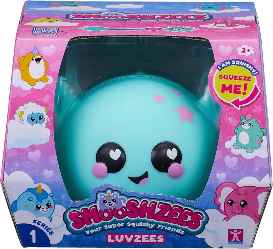Smooshzees - Luvzees Noodle Axolotl Super Soft Cuddly & Squishy Toy - Blue