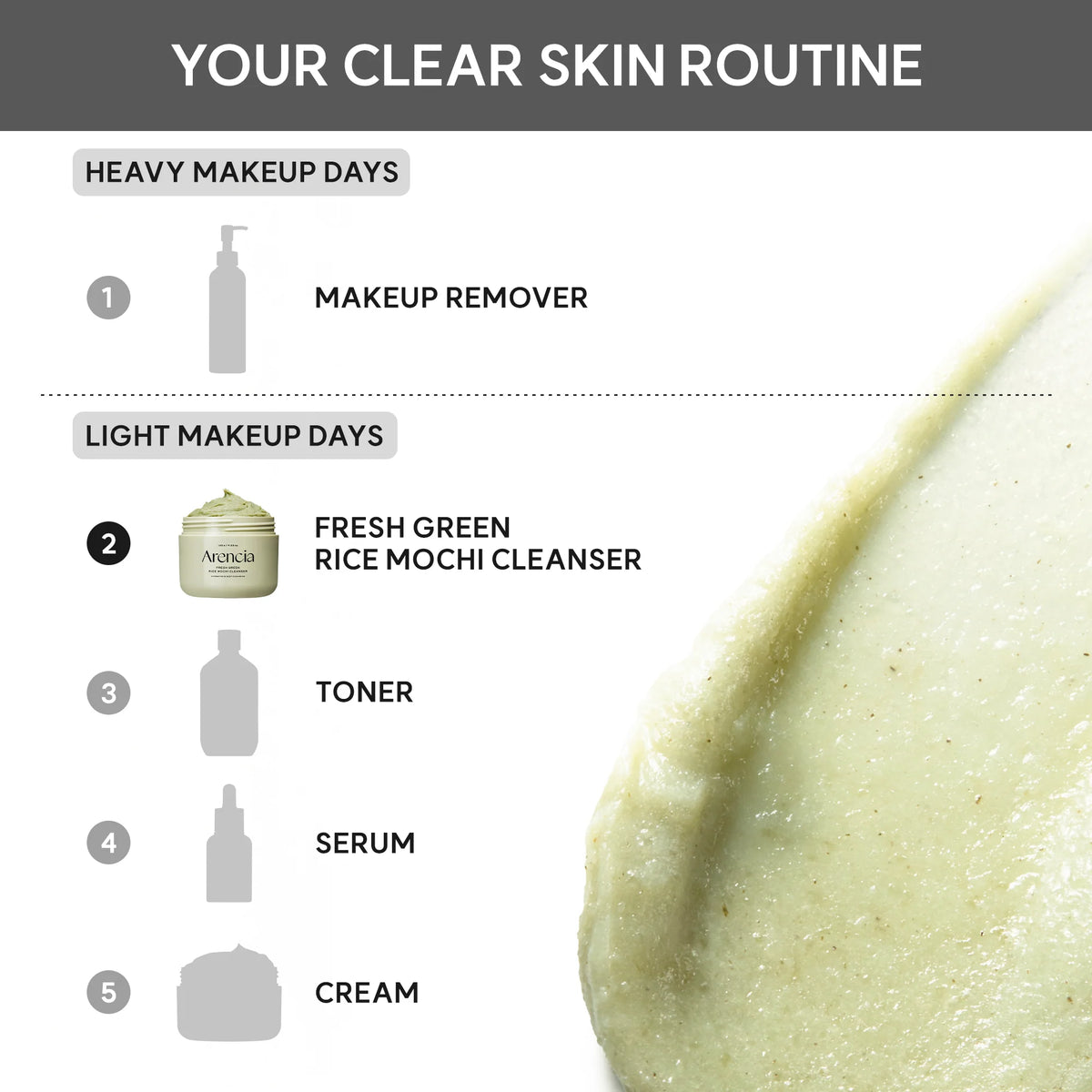 Arencia Fresh Rosehip Rice Mochi Cleanser (120g)
