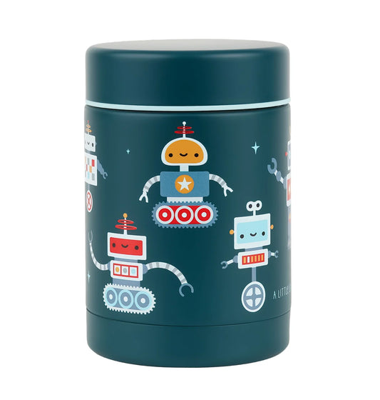 A Little Lovely Company Double Wall Insulated Food Jar (300ml, Robot)