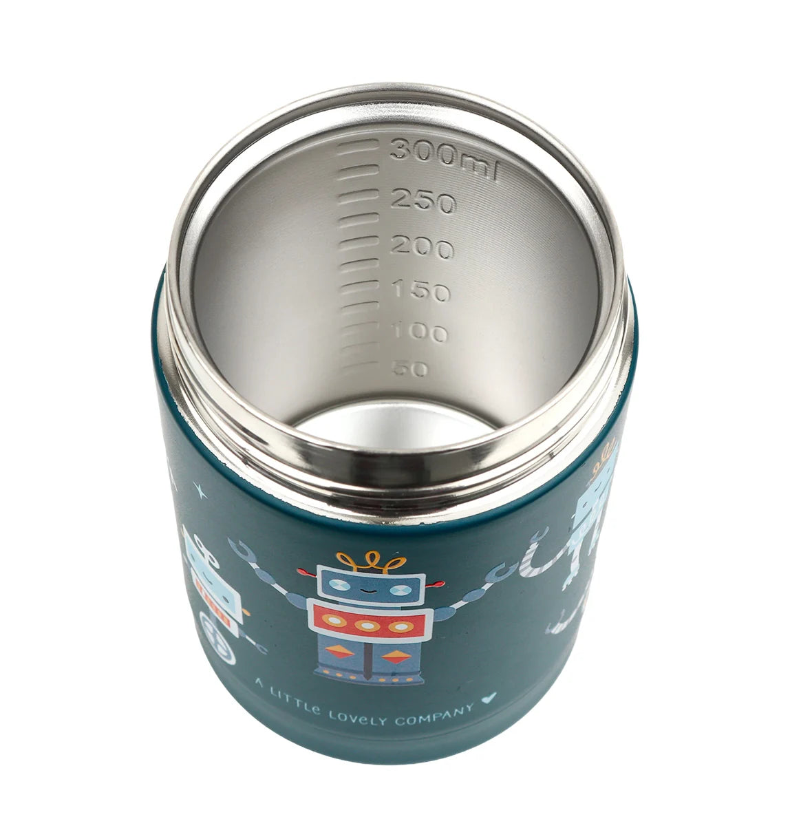 A Little Lovely Company Double Wall Insulated Food Jar (300ml, Robot)