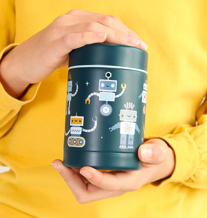 A Little Lovely Company Double Wall Insulated Food Jar (300ml, Robot)