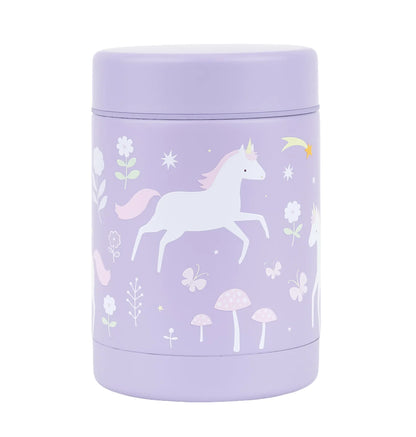 A Little Lovely Company Double Wall Insulated Food Jar (300ml, Unicorn Dreams)