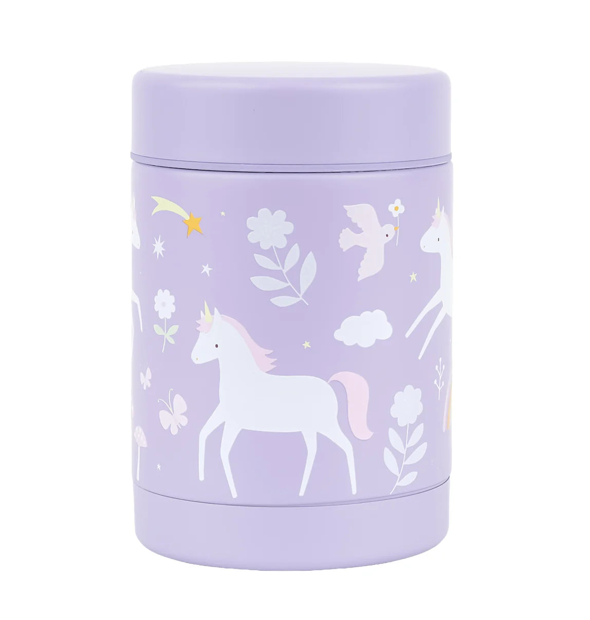A Little Lovely Company Double Wall Insulated Food Jar (300ml, Unicorn Dreams)
