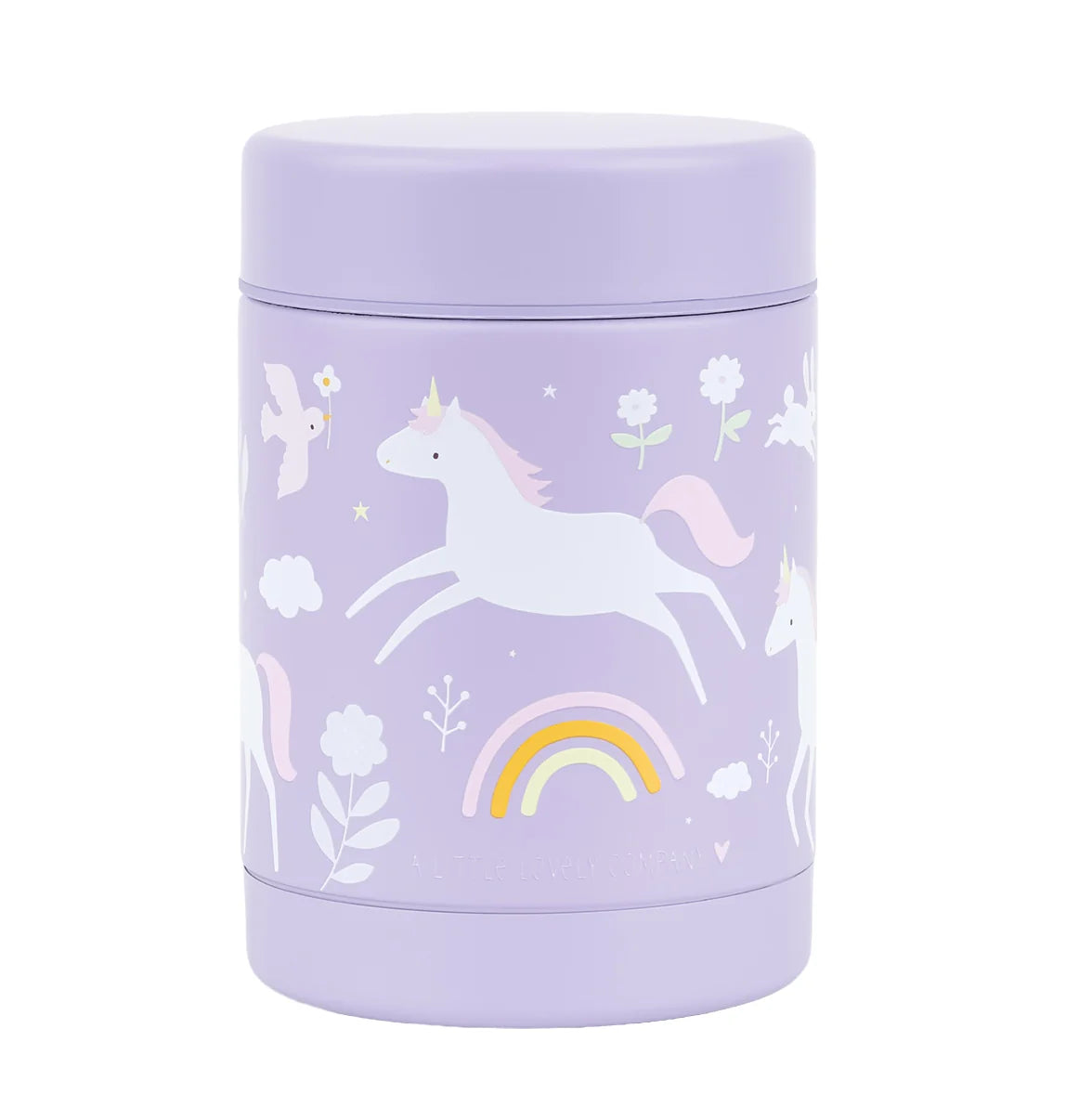 A Little Lovely Company Double Wall Insulated Food Jar (300ml, Unicorn Dreams)