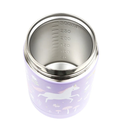 A Little Lovely Company Double Wall Insulated Food Jar (300ml, Unicorn Dreams)