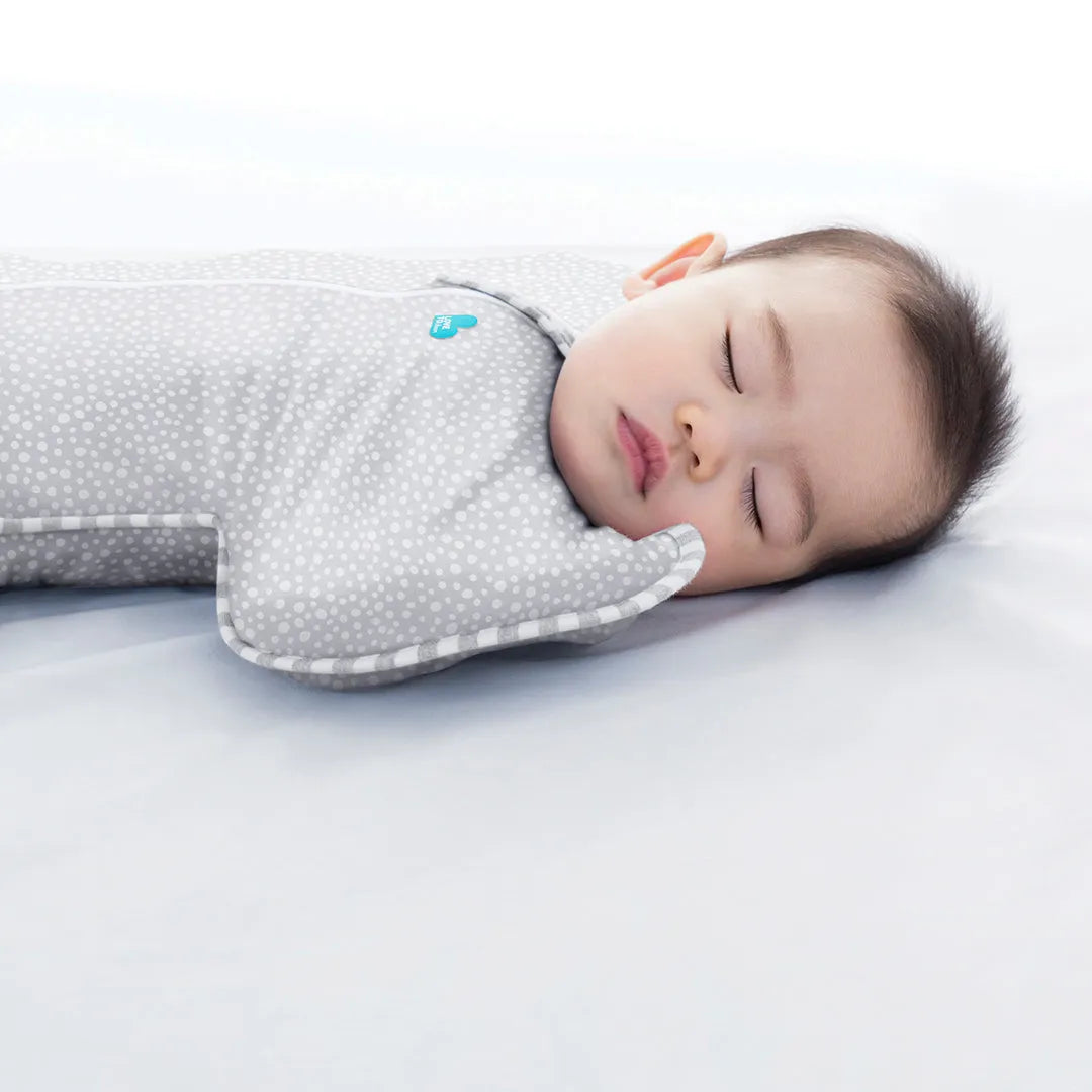 Love to Dream Swaddle Up من الخيزران الأصلي - نقشة موجة ونقاط (رمادي)