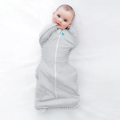 Love to Dream Swaddle Up من الخيزران الأصلي - نقشة موجة ونقاط (رمادي)