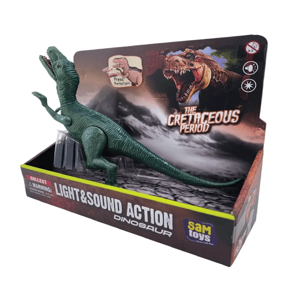 SAM Toys - Press & Play Simulation Velociraptor