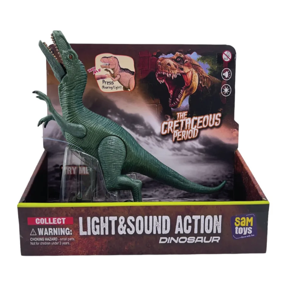 SAM Toys - Press & Play Simulation Velociraptor