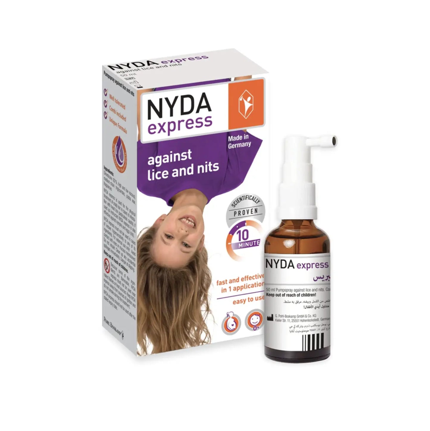 بخاخ نيدا إكسبريس للقضاء على قمل الرأس، 50ml