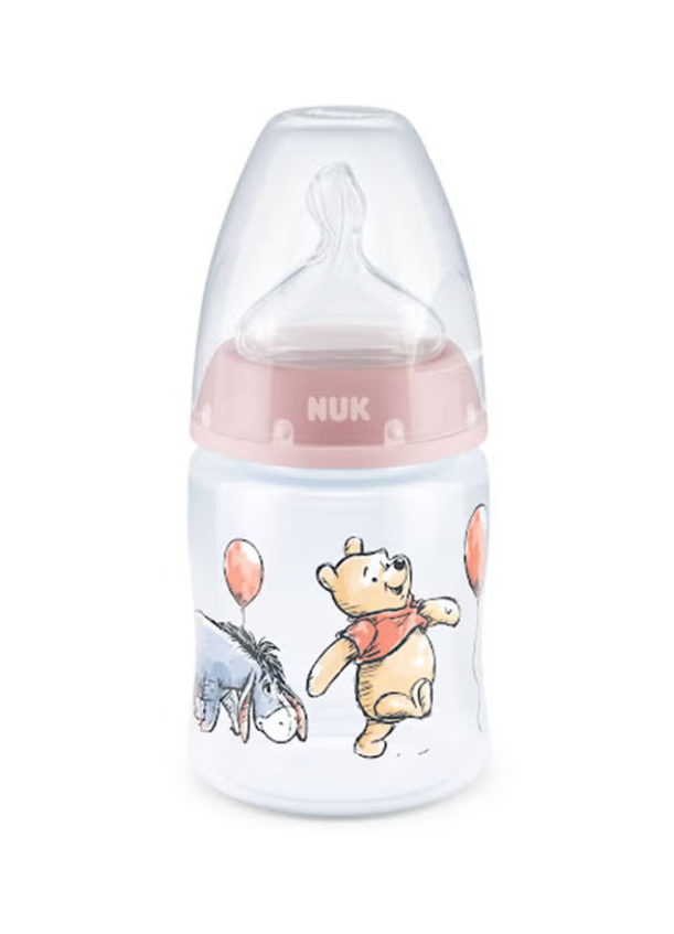 NUK First Choice+  Disney Winnie The Pooh Baby Bottle, 0-6 Months, 150ml