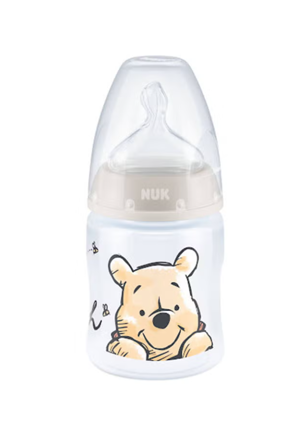 NUK First Choice+  Disney Winnie The Pooh Baby Bottle, 0-6 Months, 150ml