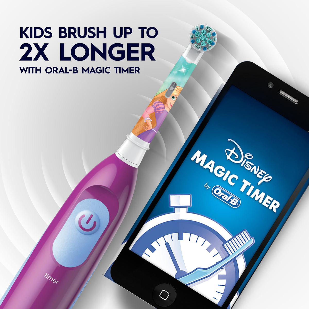 Oral-B Kids Battery Powered Toothbrush With Kids Replacement Brush Head (3+ Years)