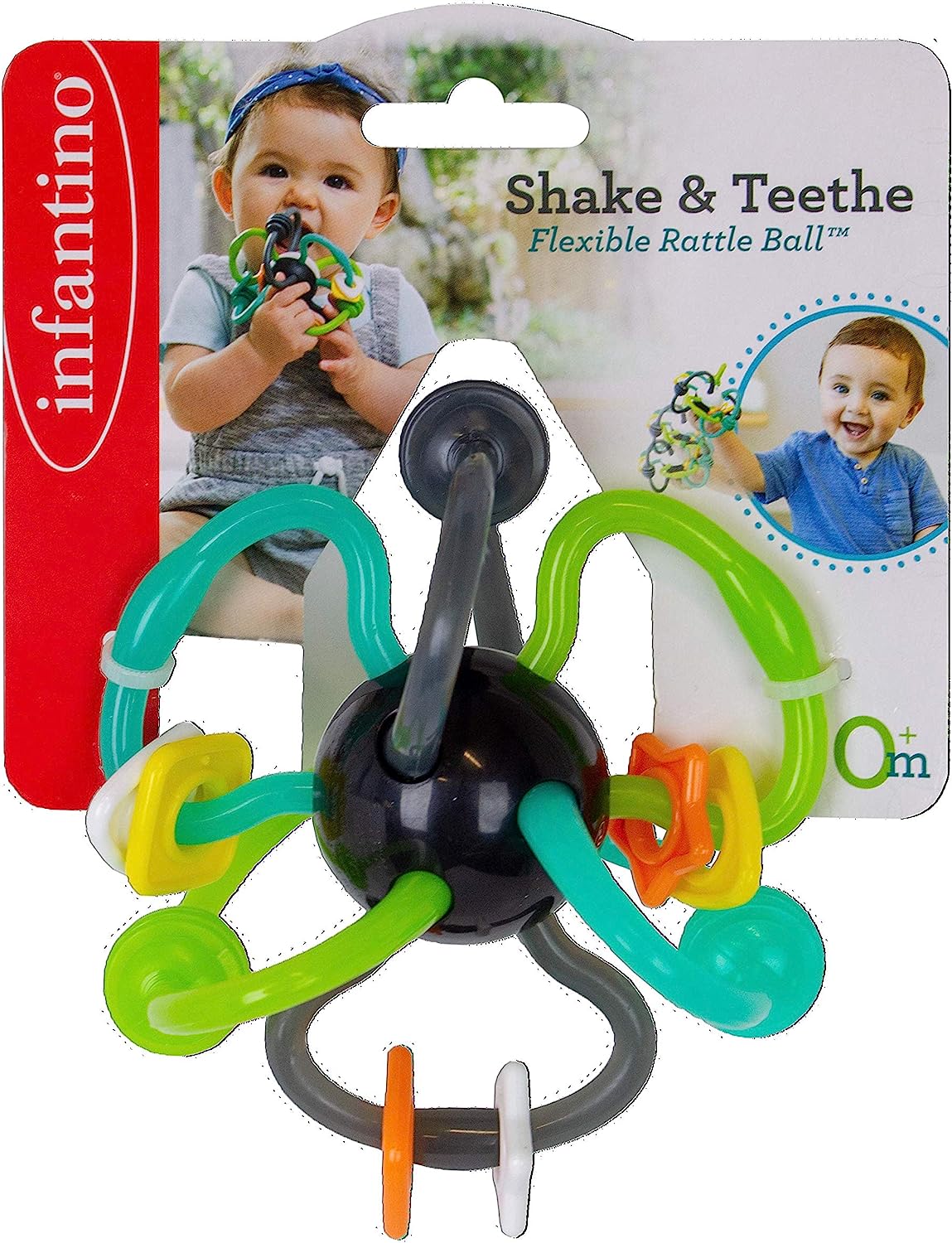Infantino Shake & Teethe Flexible Rattle Ball.