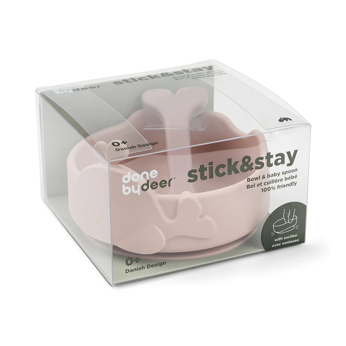 Done By Deer Silicone Stick & Stay Bowl & Baby Spoon