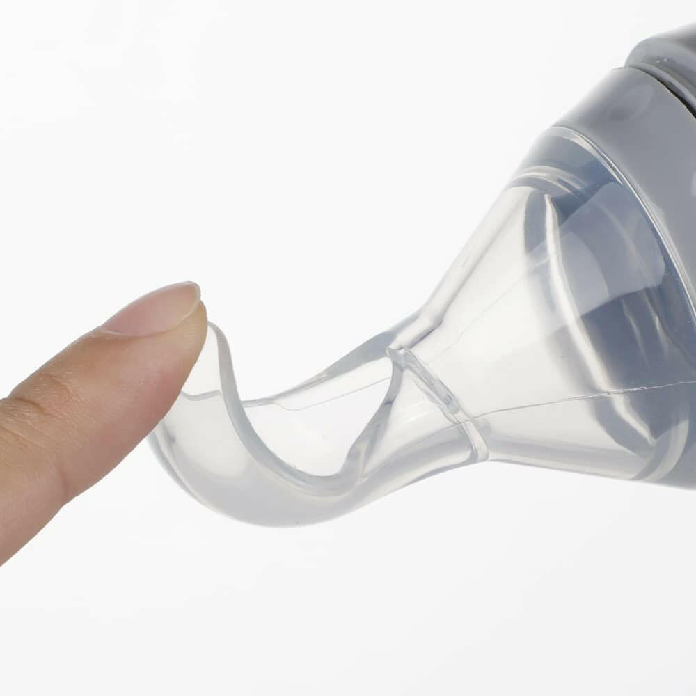 Haakaa Silicone Baby Food Dispensing Spoon - Grey.