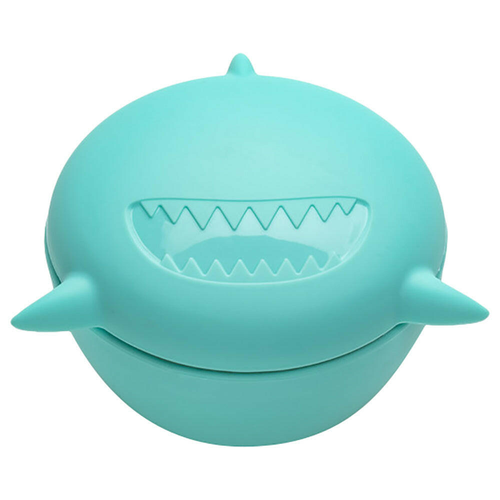 Melii Silicone Bowl with Lid 350ml - Turquoise Shark.