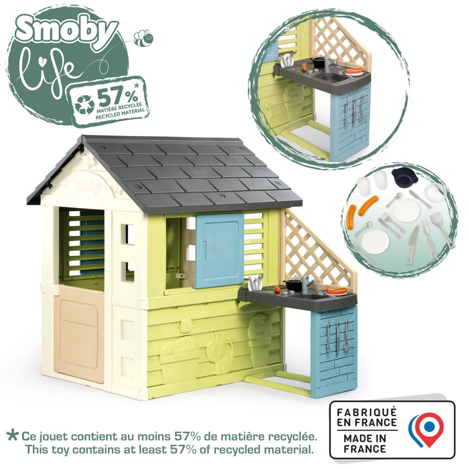 Smoby - Life Pretty Playhouse With Kitchen
