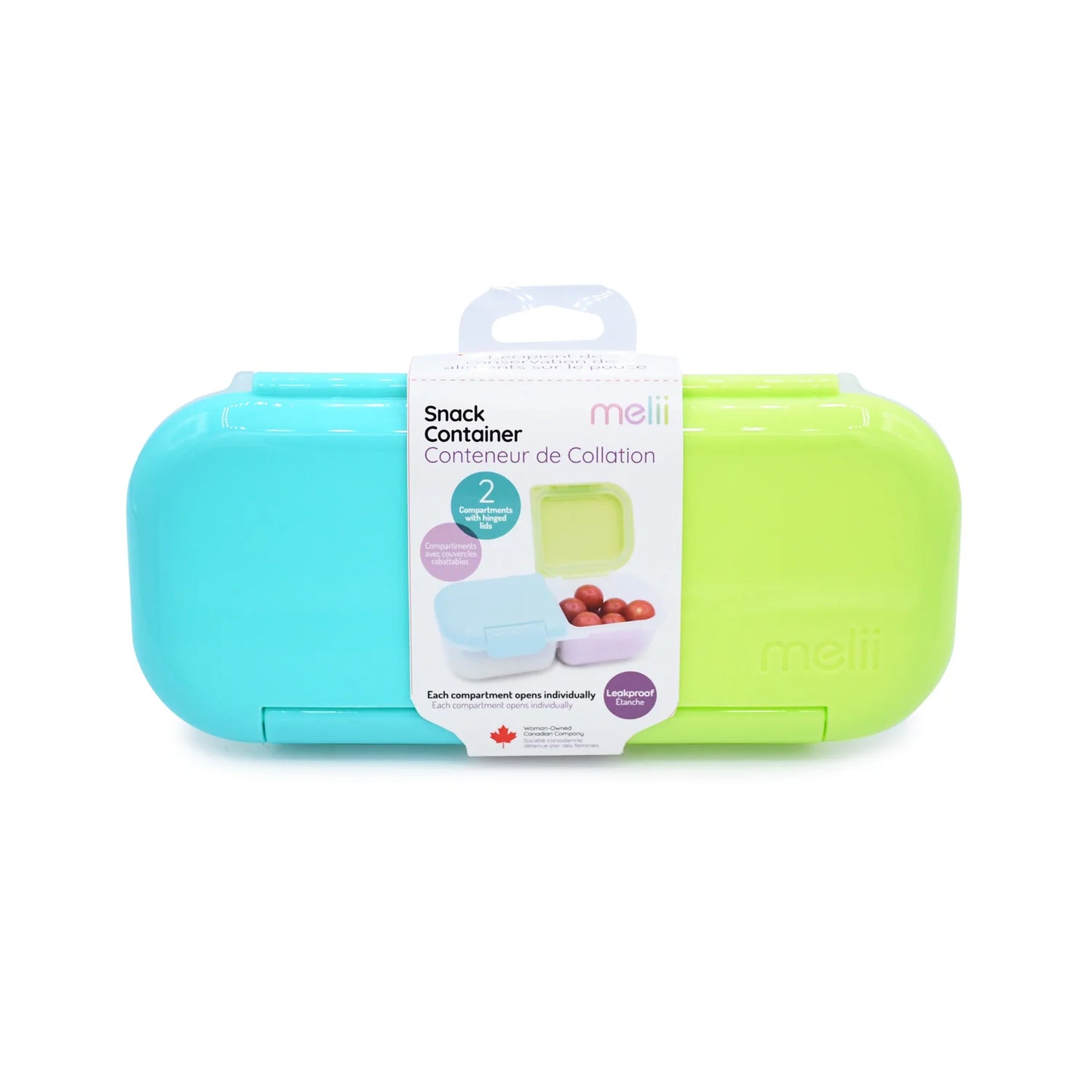 Melii 2 Compartment Snack Container