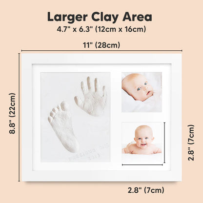 Keababies Baby Handprint Footprint Keepsake Kit Baby Frame for Newborn
