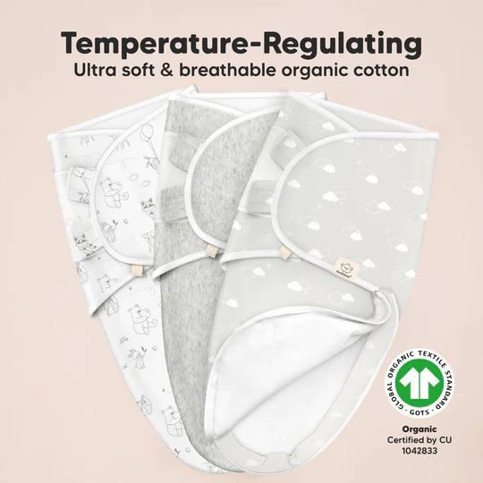 3-Pack Soothe Zippy Swaddle Wrap (Aspire).
