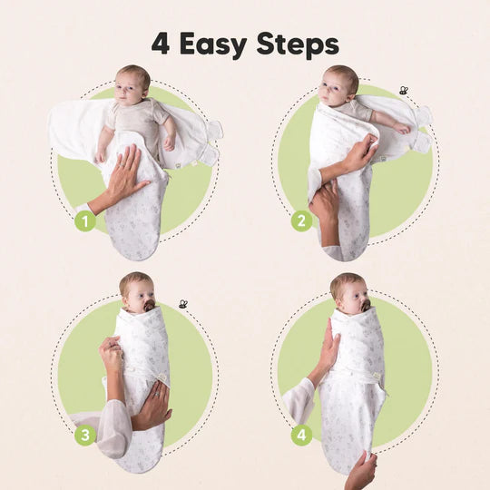 3-Pack Soothe Zippy Swaddle Wrap (Aspire).
