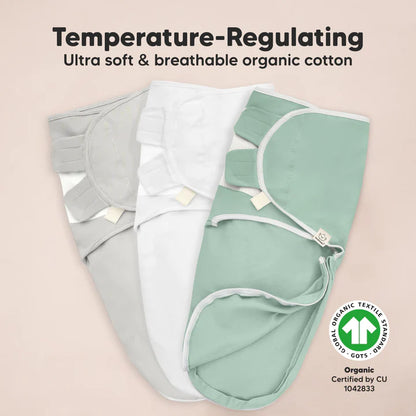 3-Pack Soothe Zippy Swaddle Wrap (Sage).