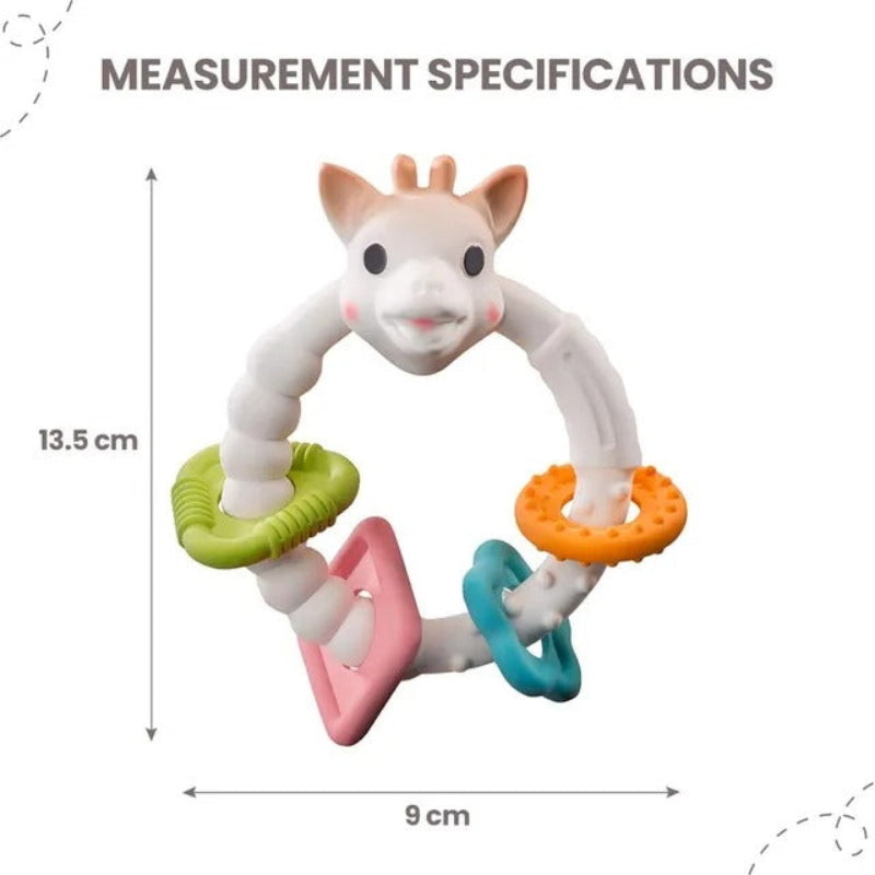 Sophie La Girafe So'Pure Teething Colo'Rings Brown White