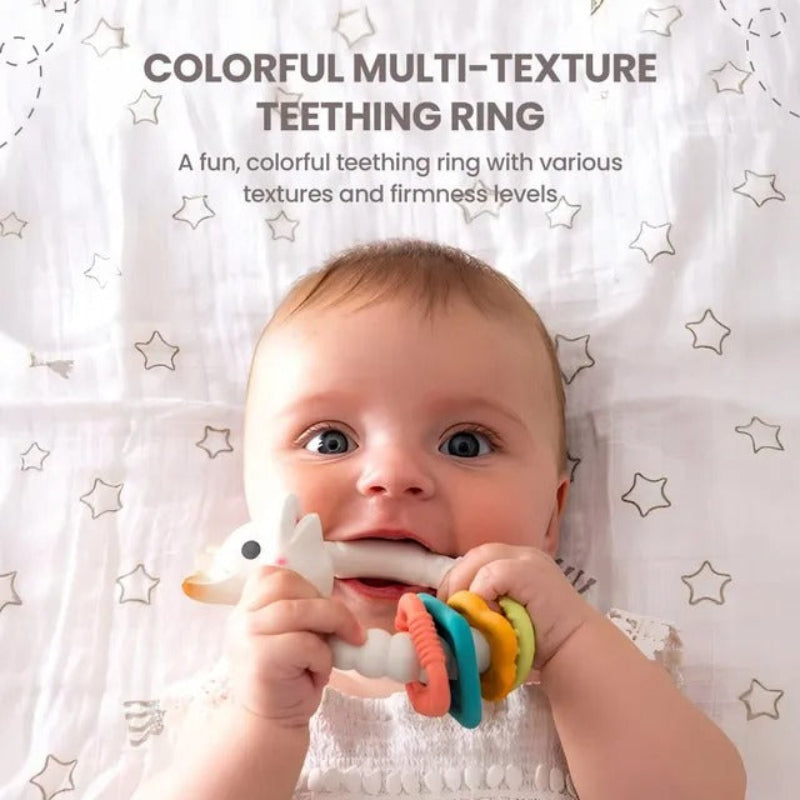Sophie La Girafe So'Pure Teething Colo'Rings Brown White