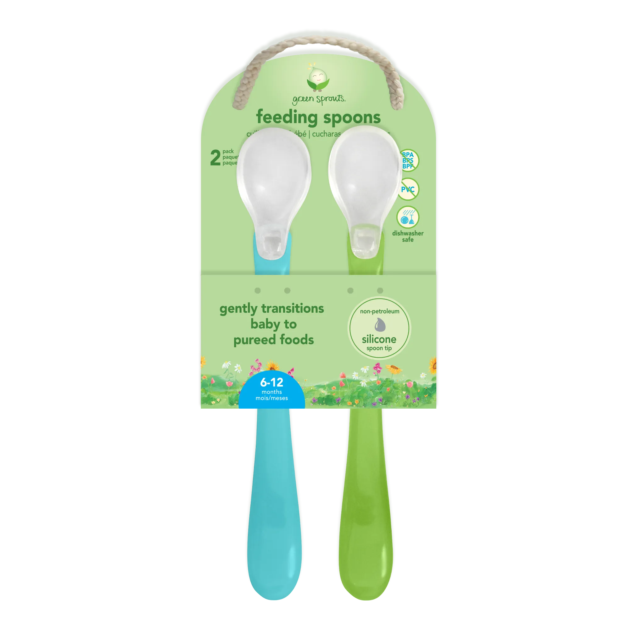 Green Sprouts Feeding Spoon - Pack of 2 (6-12 Months)