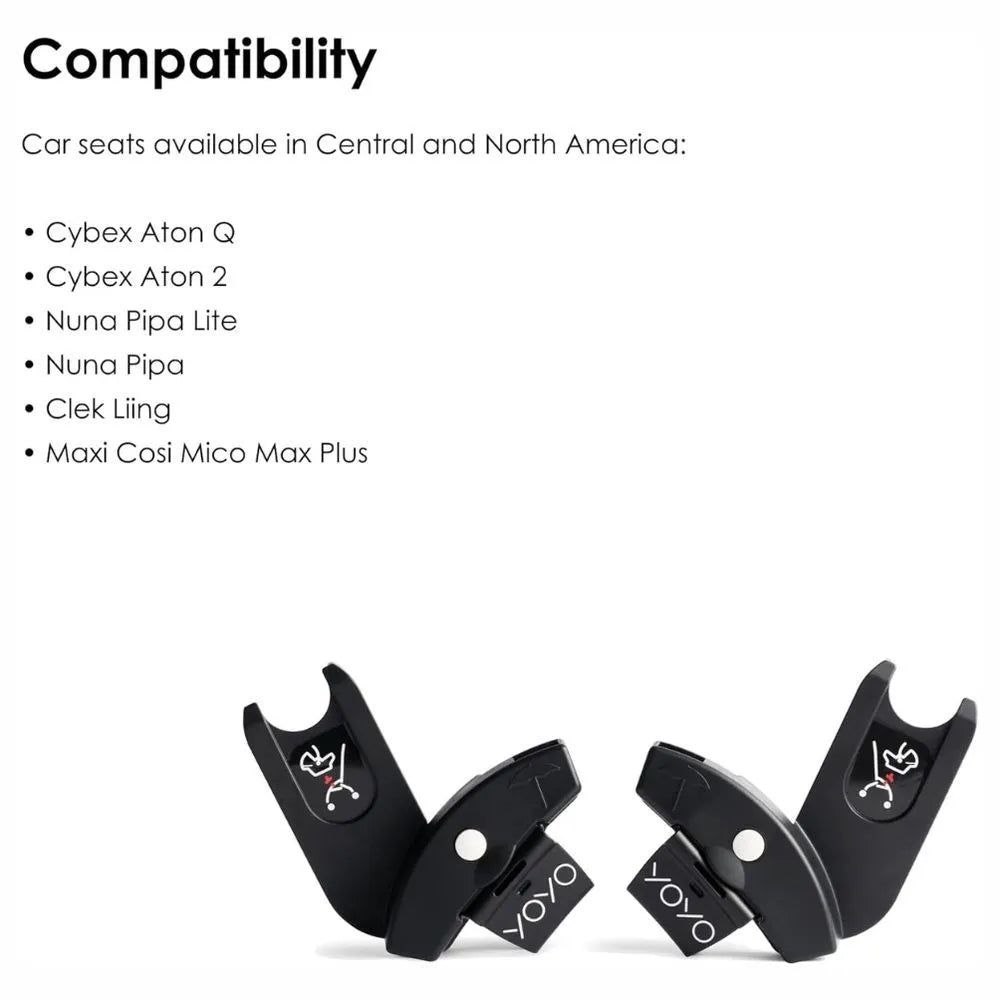 Stokke YOYO3 Car Seat Adapters (Black)