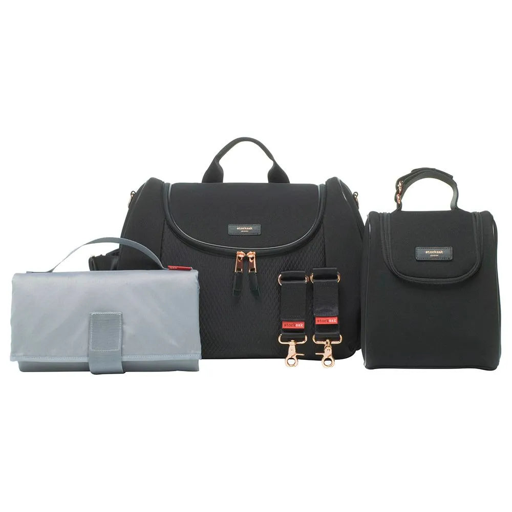 Storksak Poppy Luxe (Black Scuba)