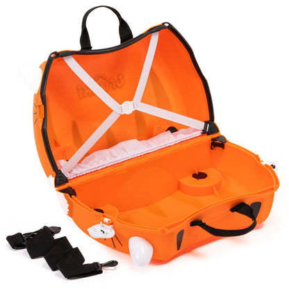 Trunki Ride On Kids Suitcase (Tipu Tiger Orange)