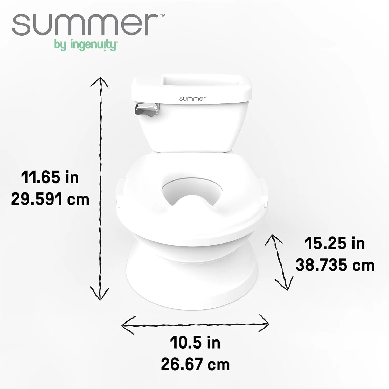 Summer Infant My Size Potty Pro - White (18 Months+, Up to 50 Pounds)