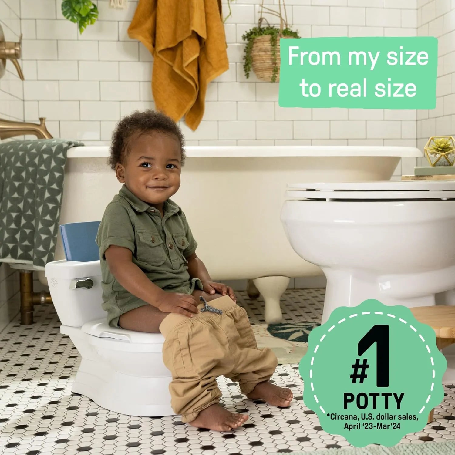 Summer Infant My Size Potty Pro - White (18 Months+, Up to 50 Pounds)