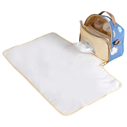 Sunveno Diaper Changing Clutch With Mat – Unicorn Blue
